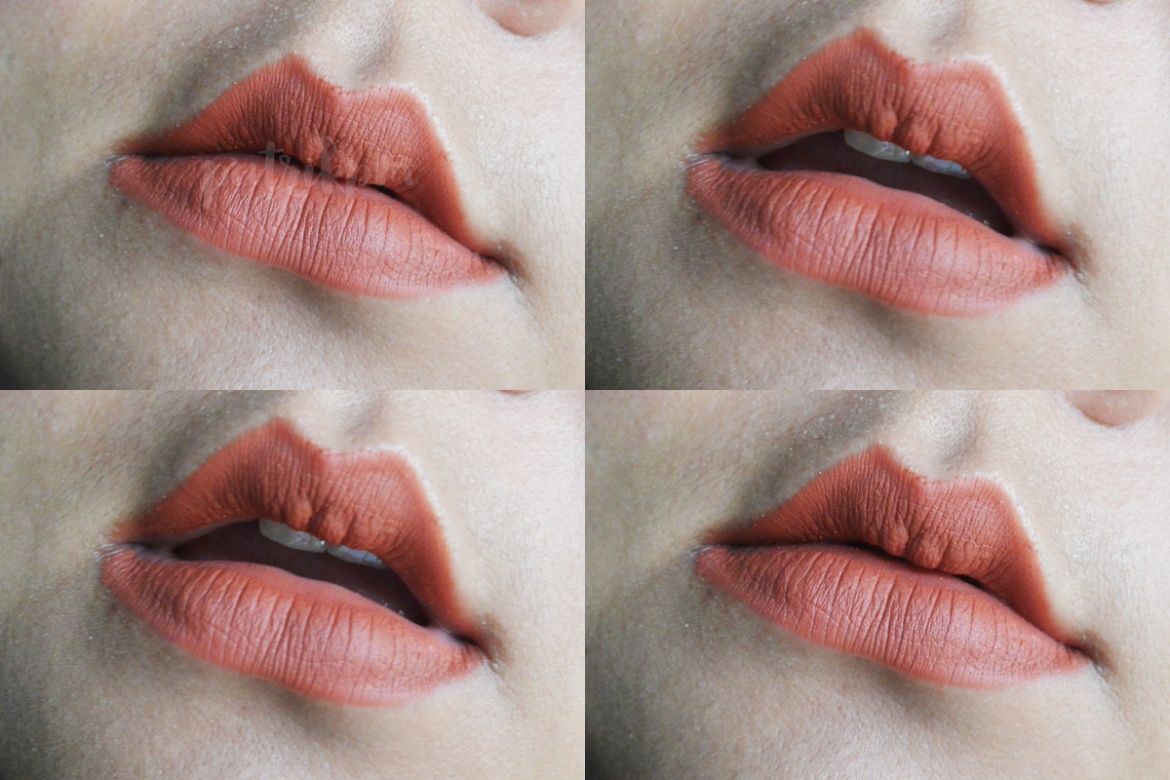 Purbasari Lipstick Color Matte 83 swatches to lips_delapankata_putrikpm